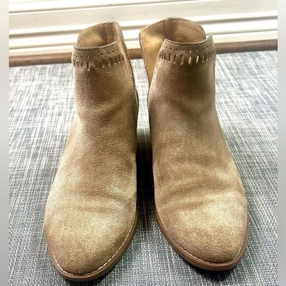 Lucky Brand Francee Suede Leather Ankle Boots - Picture 2 of 11